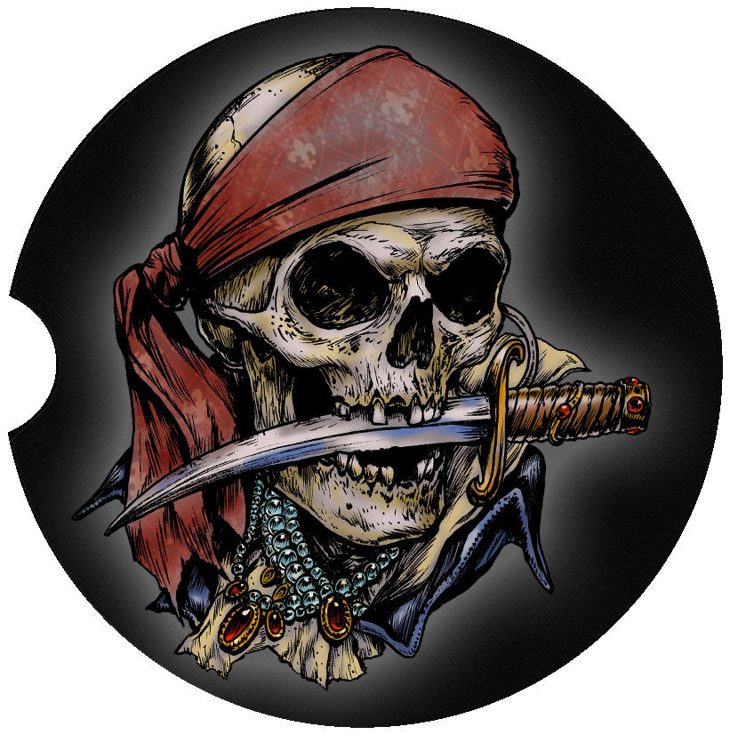 Pirate Car Coasters – Skull