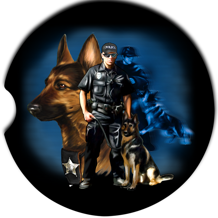 Police K-9 Car Coasters