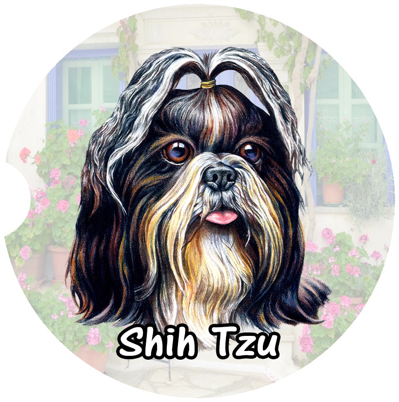 Shih Tzu Car Coasters