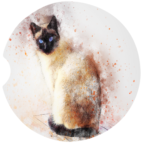 Siamese Cat Car Coasters