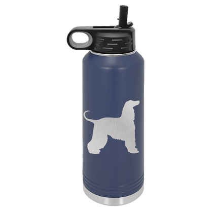 Afghan Dog Water Bottle