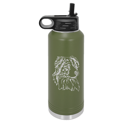 Australian Shepherd Water Bottle