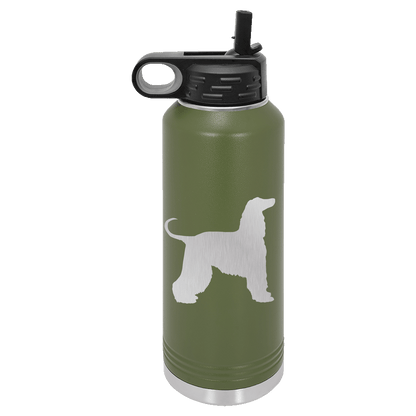 Afghan Dog Water Bottle