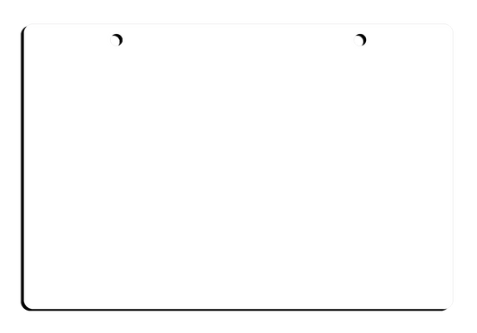 6" x 9" Rounded Corner Rectangle Door Hanger Sublimation Blank