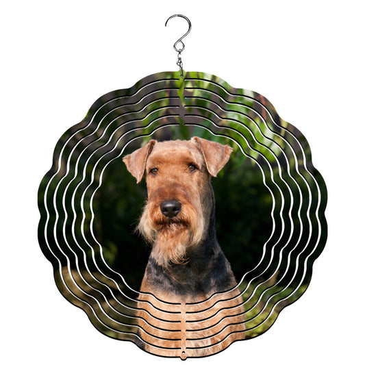 Airedale Terrier Wind Spinner