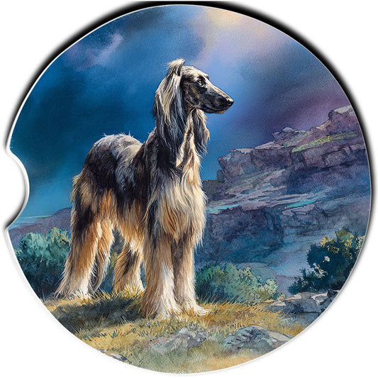 Afghan Hound Car Coaster