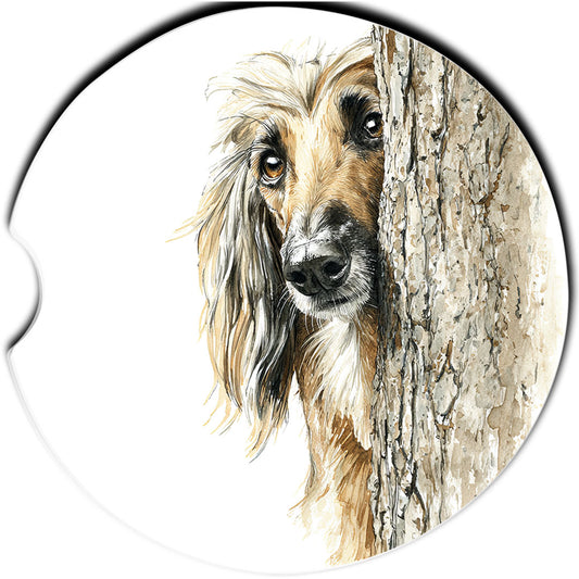 Afghan Hound Car Coaster