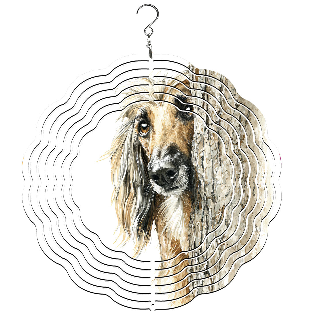 Afghan Hound Wind Spinner