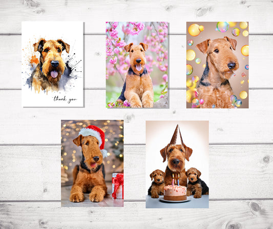 Airedale Terrier Greeting Cards
