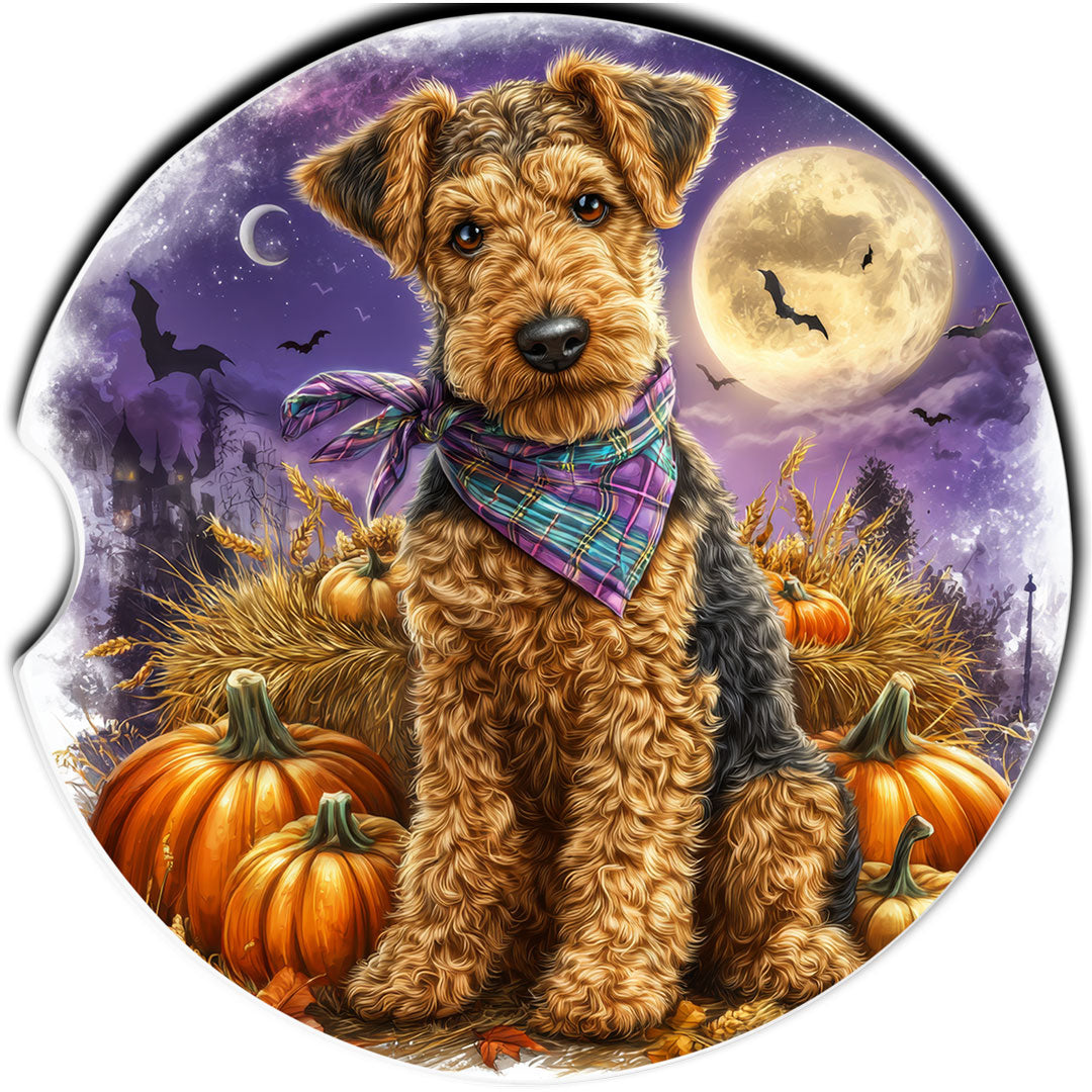 Airedale Terrier Car Coasters