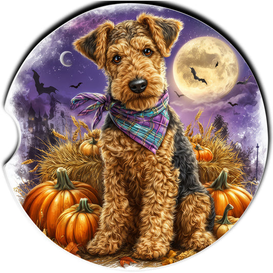 Airedale Terrier Car Coasters