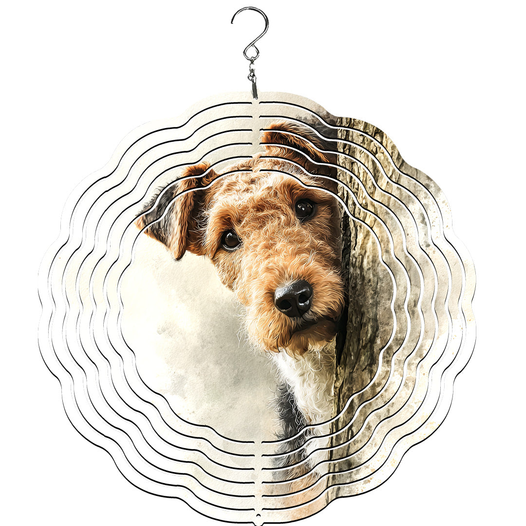 Airedale Terrier Wind Spinner