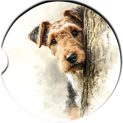 Airedale Terrier Car Coasters