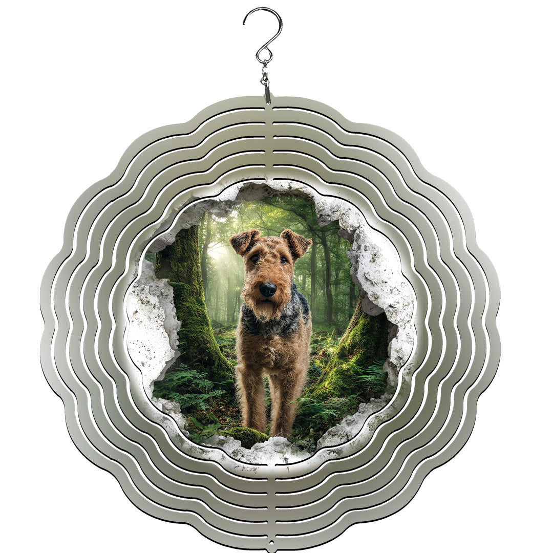 Airedale Terrier Wind Spinner