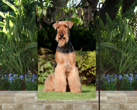 Airedale Garden Flag