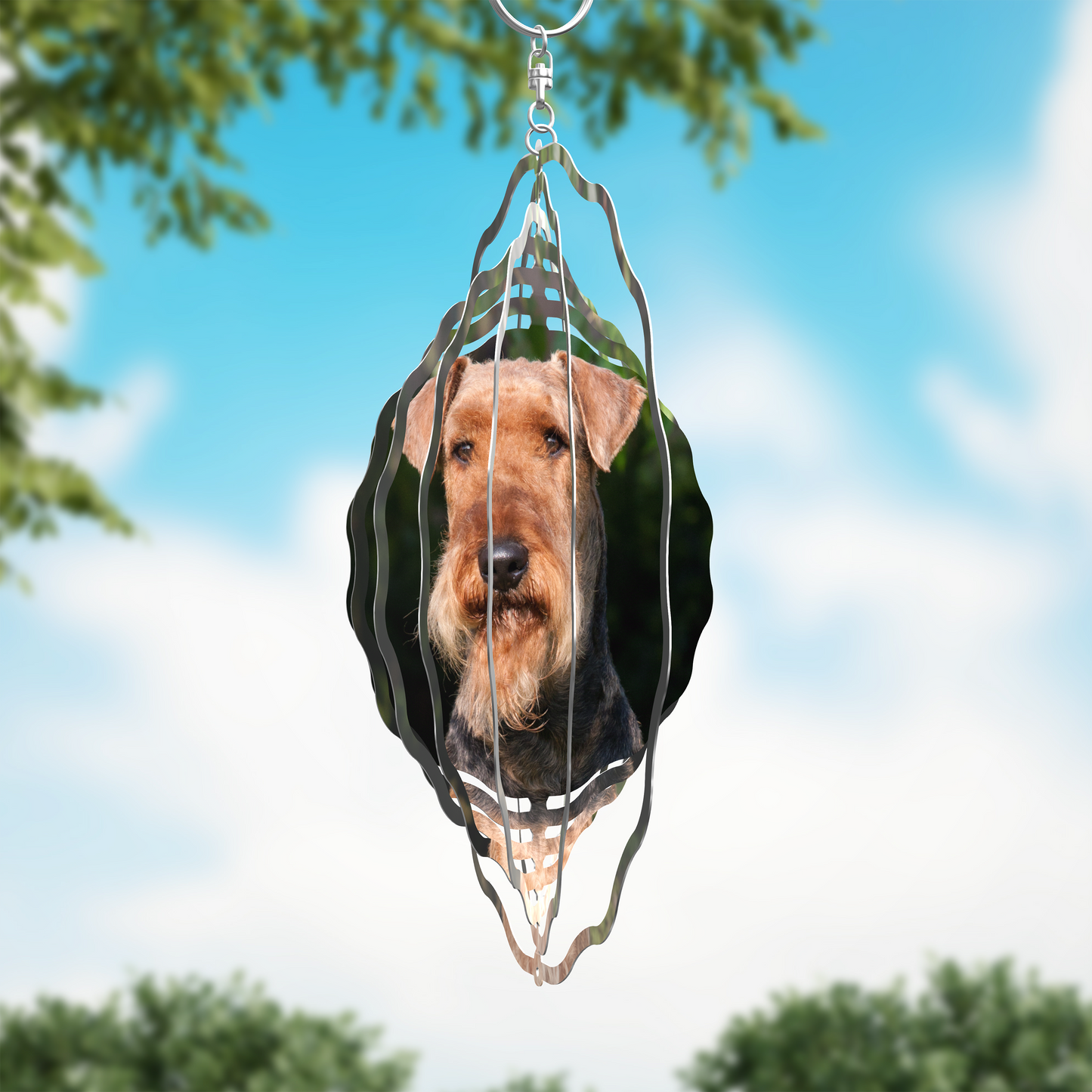 Airedale Terrier Wind Spinner
