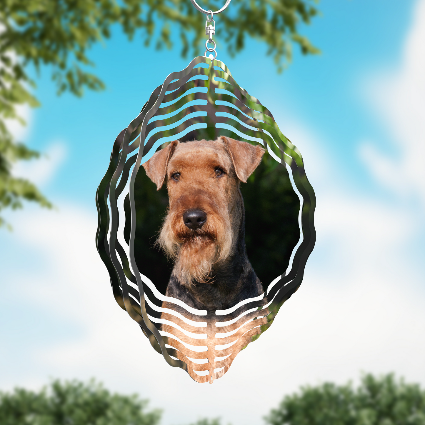 Airedale Terrier Wind Spinner