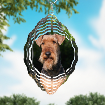 Airedale Terrier Wind Spinner