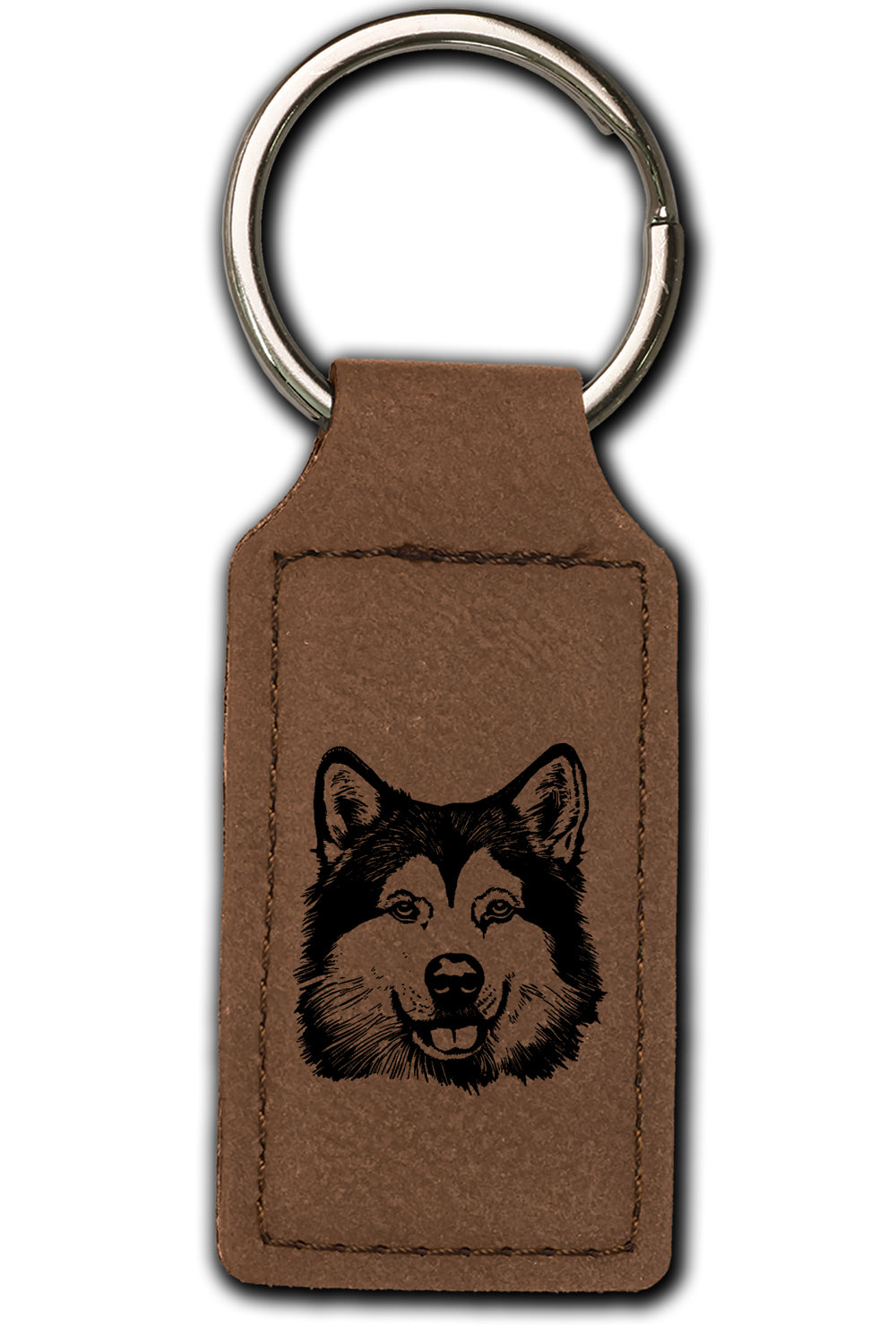 Alaskan Malamute Leatherette Key Chain