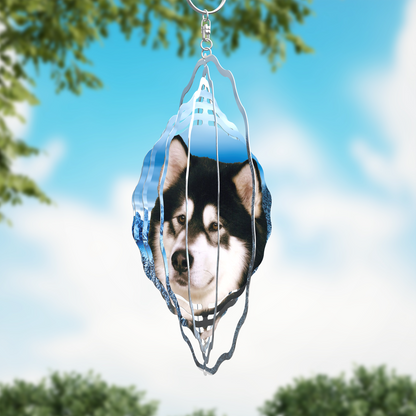 Alaskan Malamute Wind Spinner