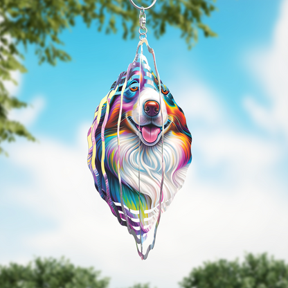 Australian Shepherd Colorful Wind Spinner