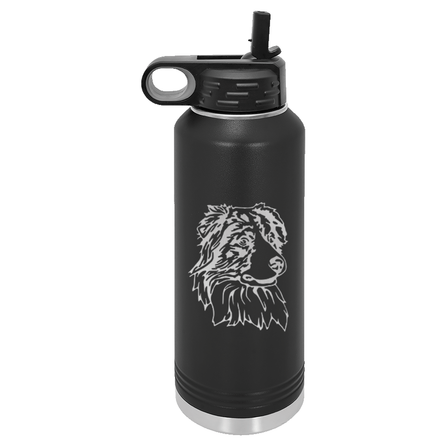 Australian Shepherd Water Bottle