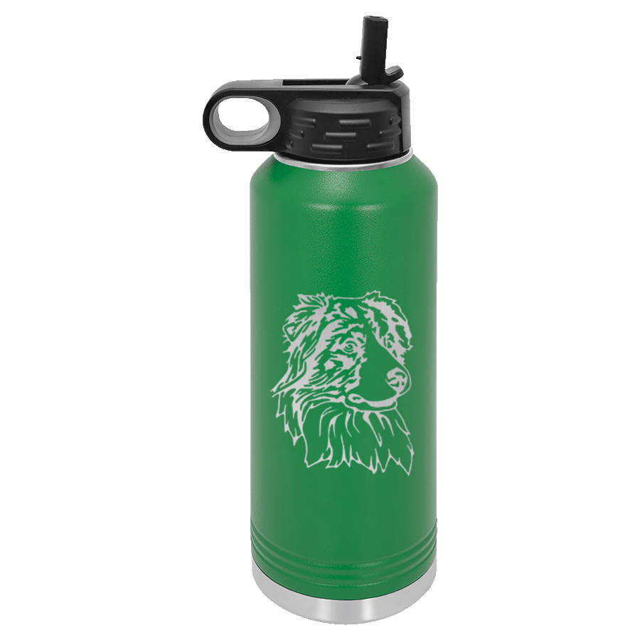 Australian Shepherd Water Bottle