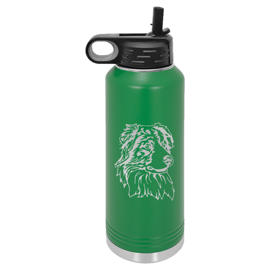 Australian Shepherd Water Bottle