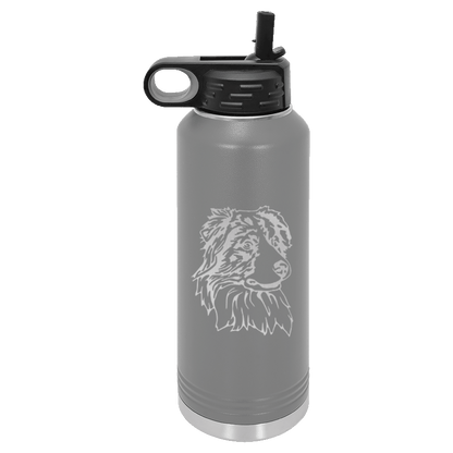 Australian Shepherd Water Bottle