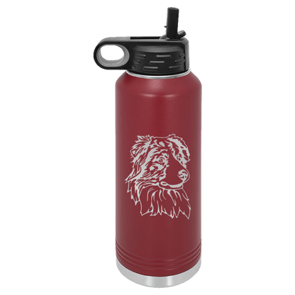 Australian Shepherd Water Bottle