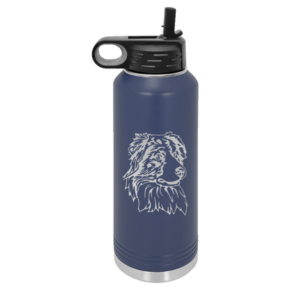 Australian Shepherd Water Bottle