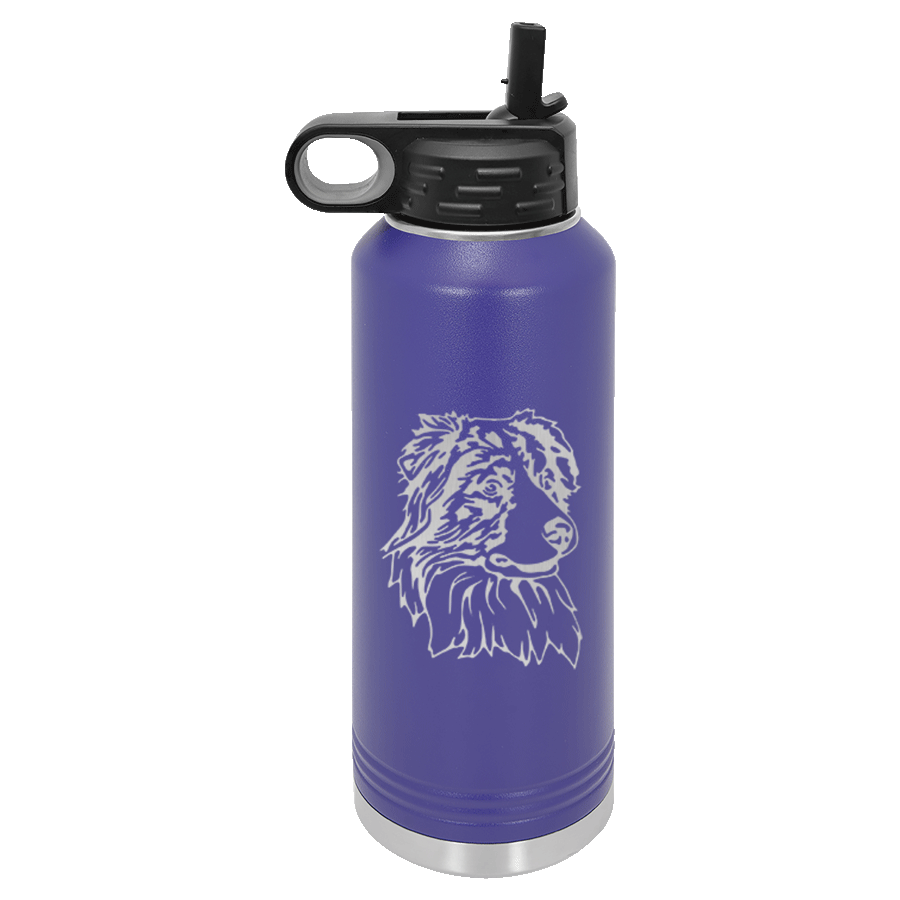 Australian Shepherd Water Bottle