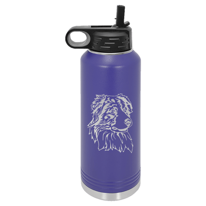 Australian Shepherd Water Bottle