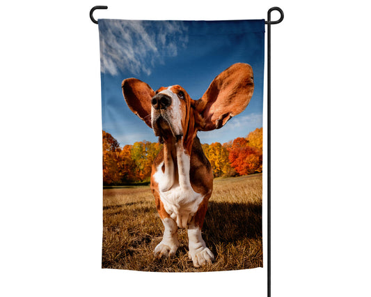 Basset Hound Garden Flag