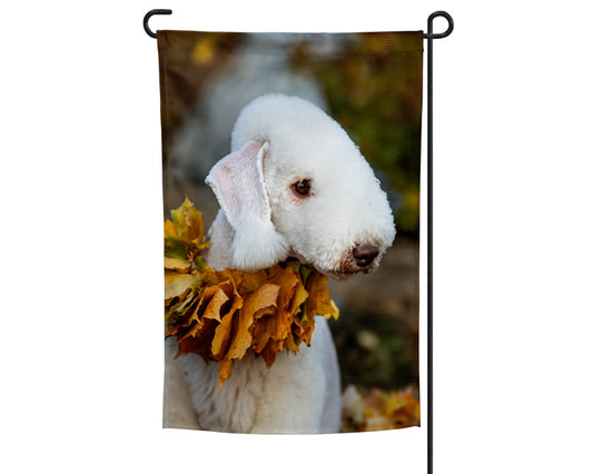 Bedlington Terrier Garden Flag