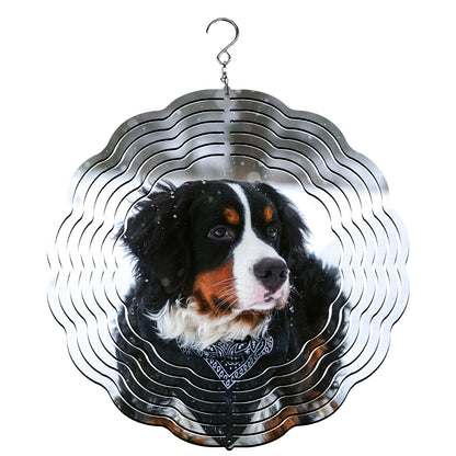 Bernese Mountain Dog Wind Spinner