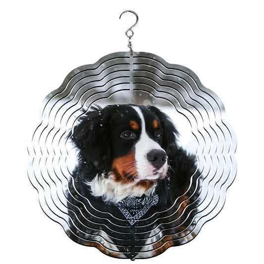 Bernese Mountain Dog Wind Spinner