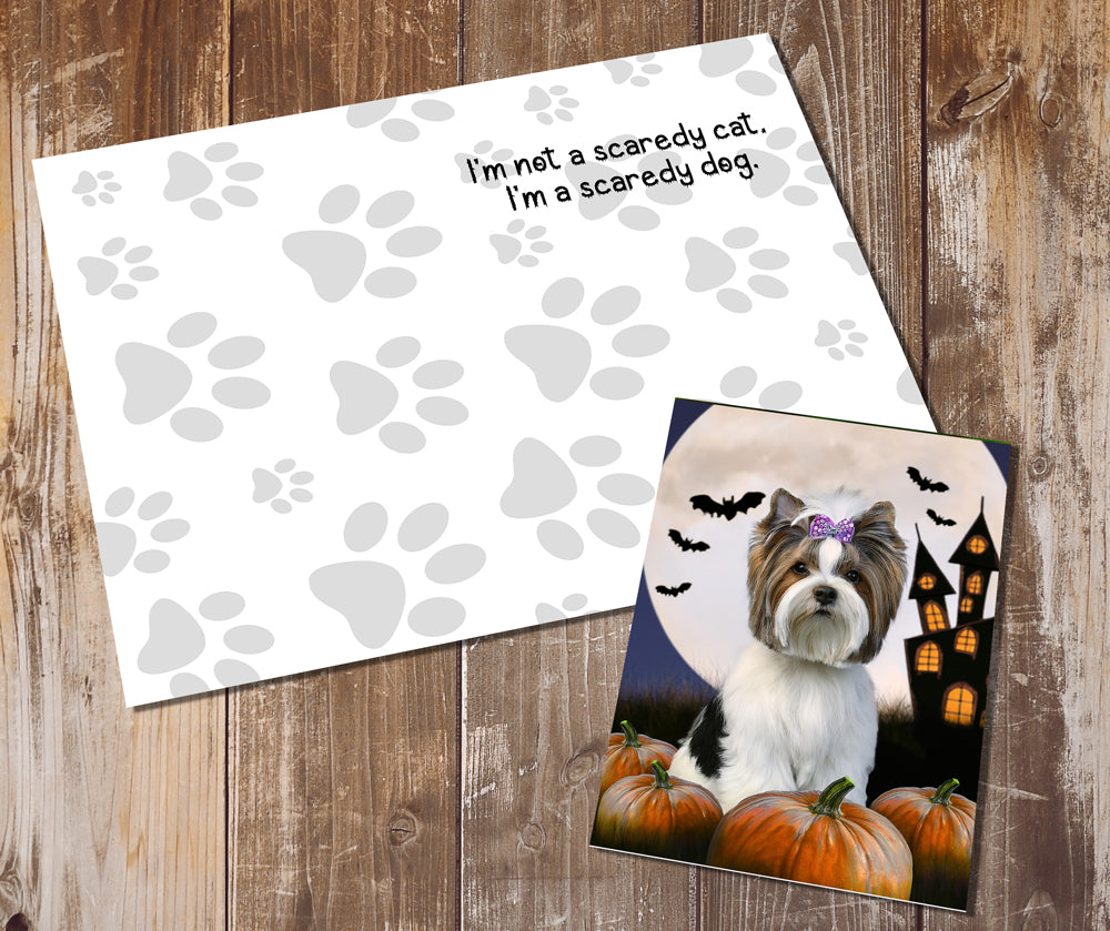 Biewer Terrier Greeting Cards