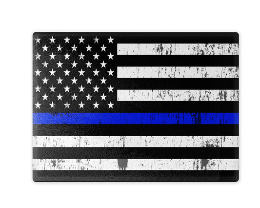 Blue Line Flag Cutting Board