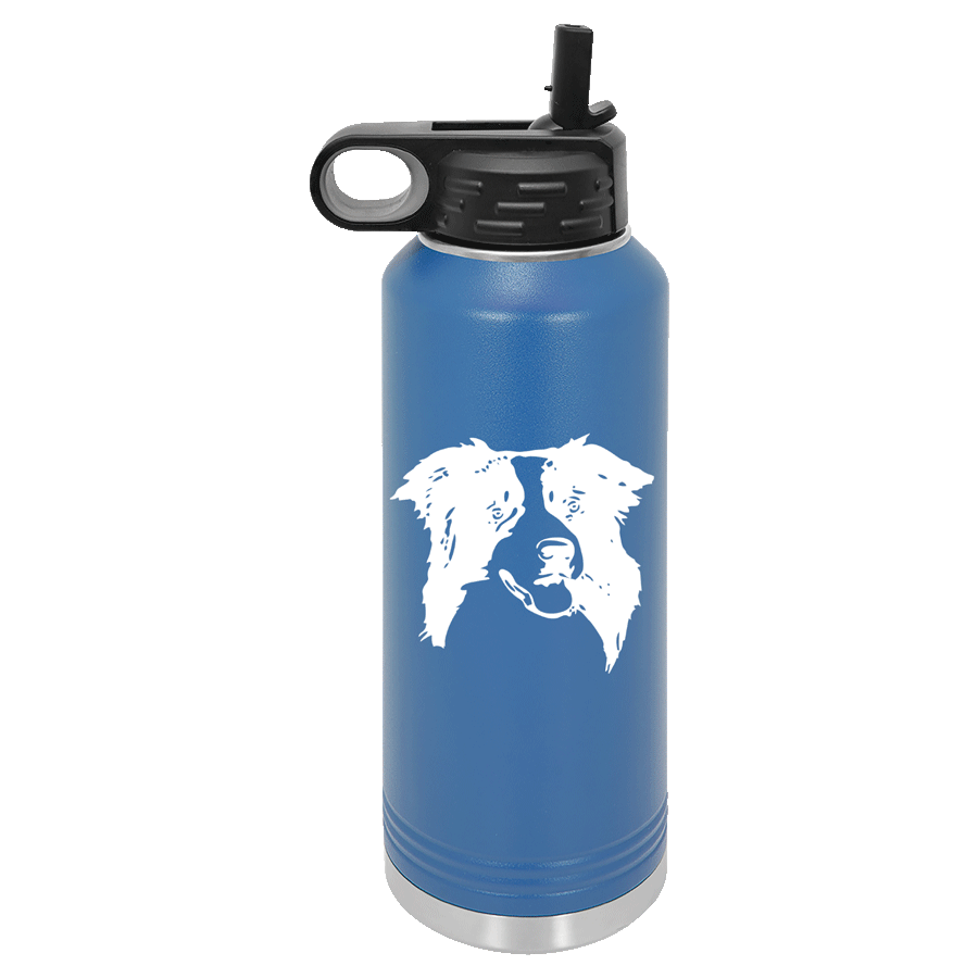 Border Collie Water Bottle