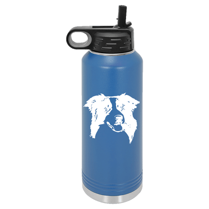 Border Collie Water Bottle