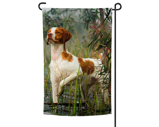 Brittany Spaniel Garden Flag
