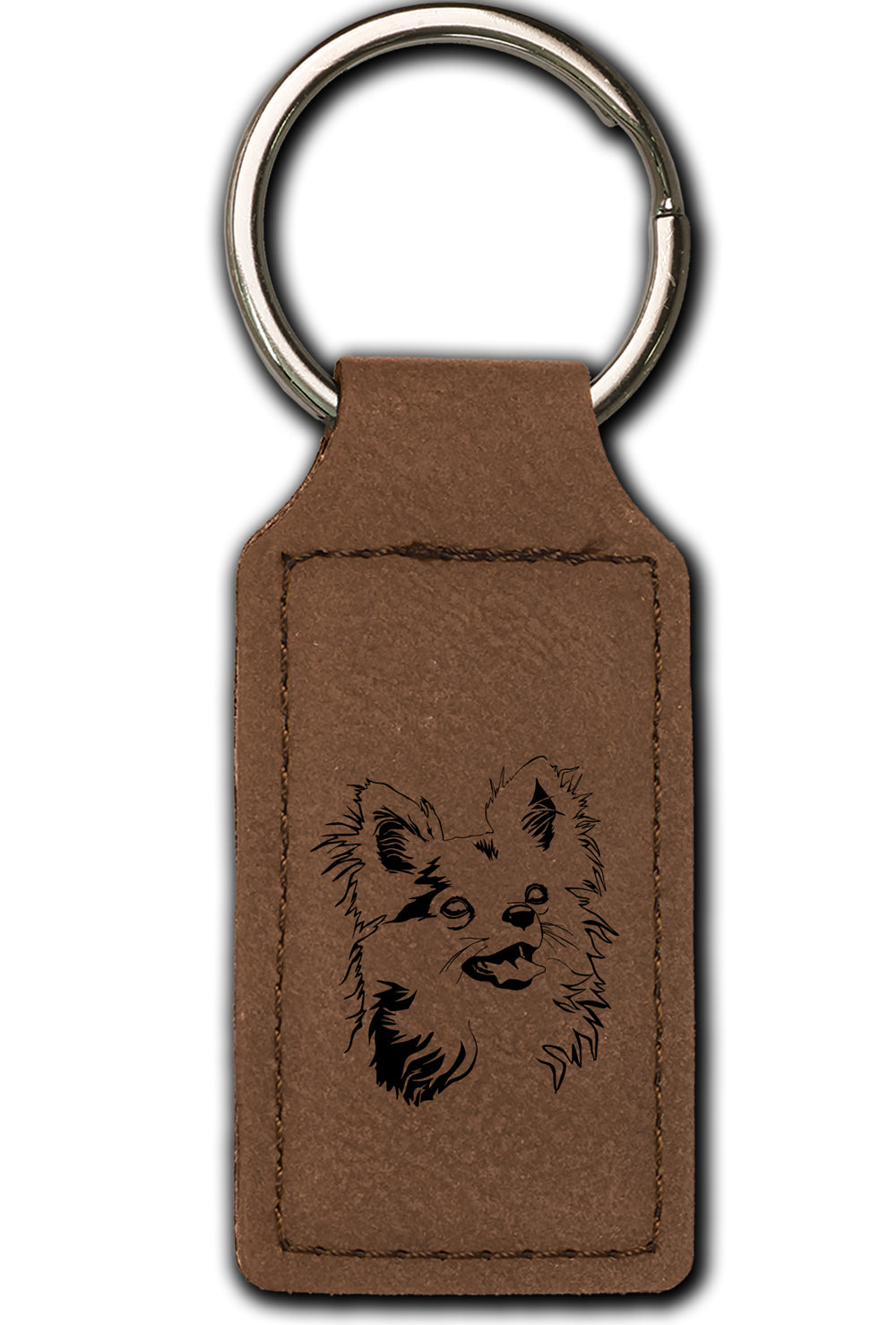 Chihuahua Leatherette Key Chain