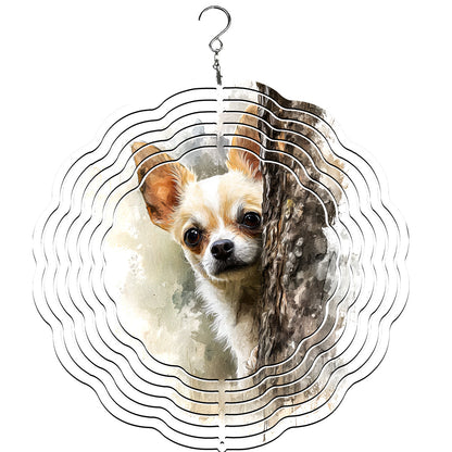Chihuahua Wind Spinner