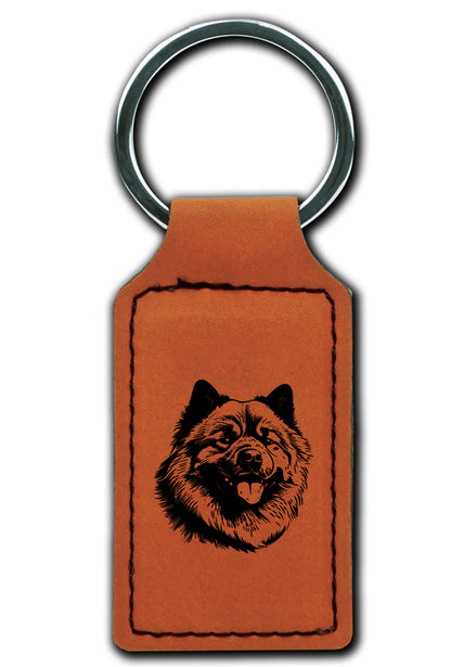 Chow Leatherette Key Chain