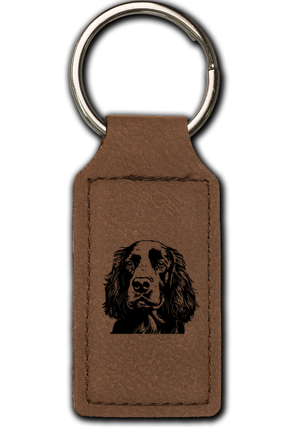 Cocker Spaniel Leatherette Key Chain