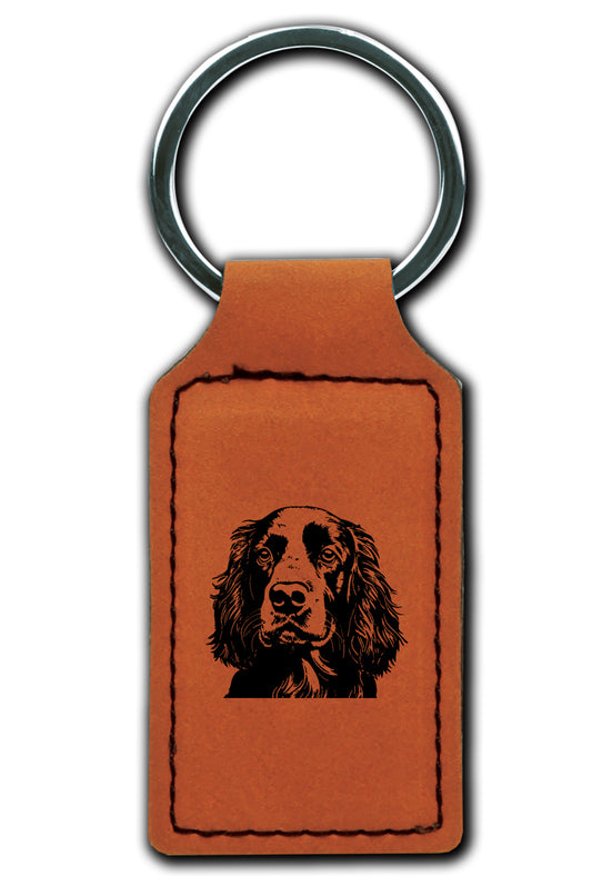 Cocker Spaniel Leatherette Key Chain