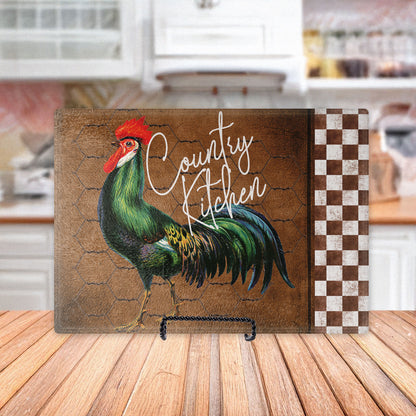 Country Kitchen Rooster Cutting Board