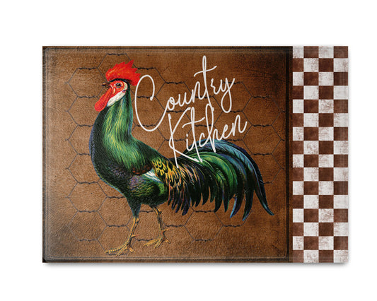 Country Kitchen Rooster Cutting Board