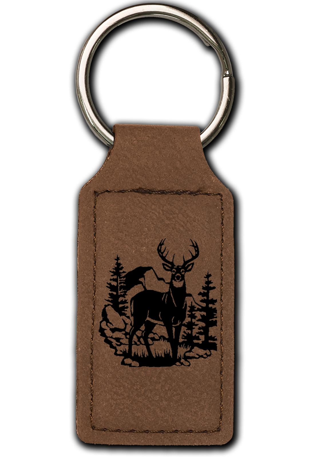 Deer Leatherette Key Chain